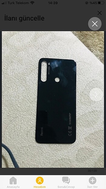 Xiaomi Redmi Note 8 Kapak