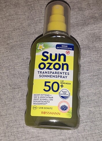 SunOzon transparents güneş spreyi 