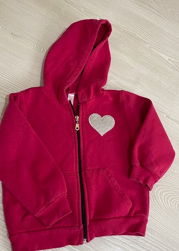 Kız Çocuk Kapüşonlu Fermuarlı Sweatshirt