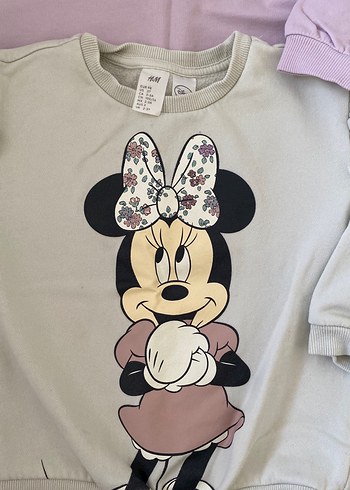 Kız Çocuk Pembe ve yeşil Fırfırlı Sweatshirt - Görsel 2