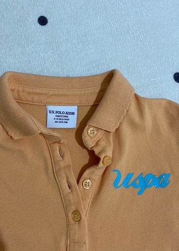 Kız Çocuk turuncu Polo Tişört - Görsel 2