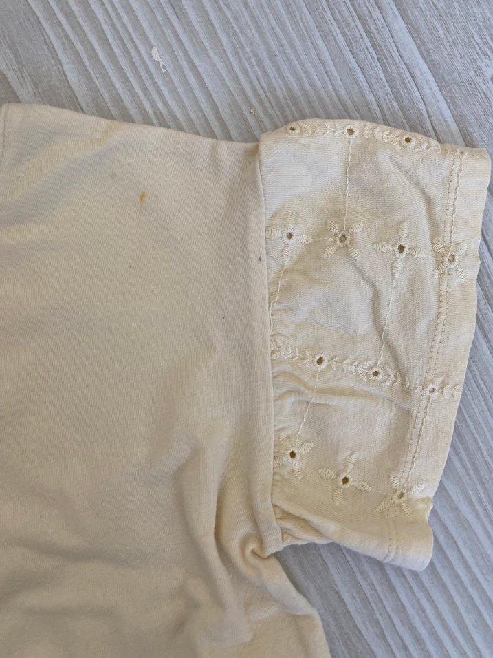 Bebek Kız Kısa Kollu tereyağ sarısı Takım - Görsel 3