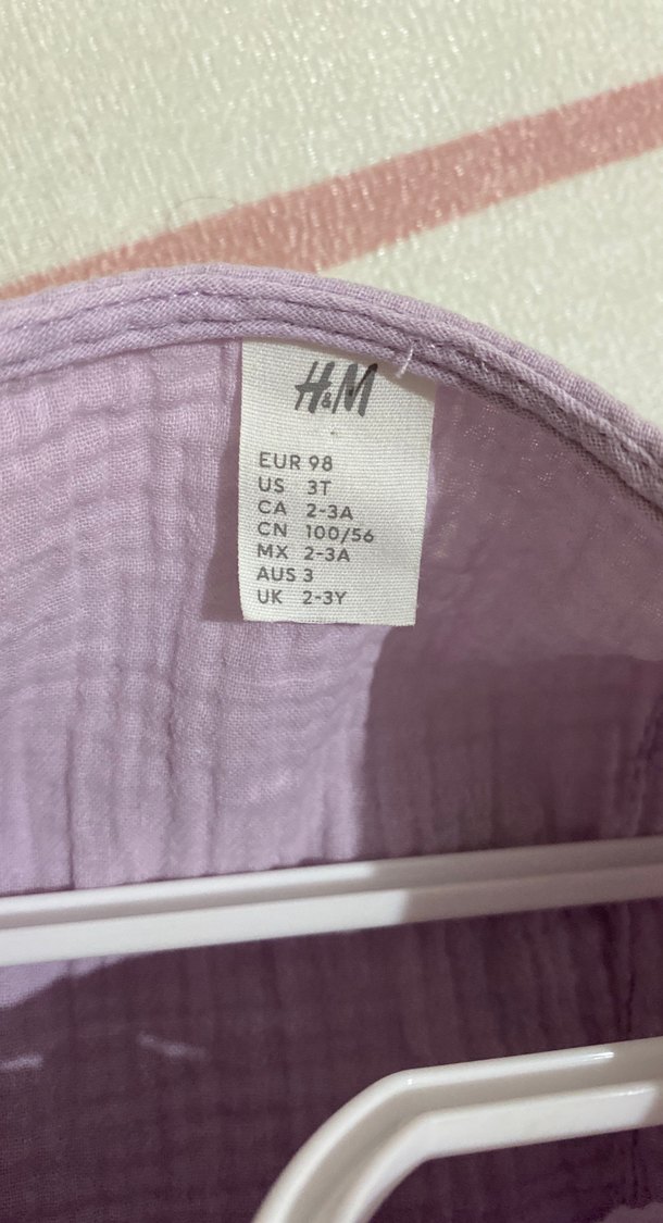 Kız Çocuk Mor Keten Fırfırlı gömlek - Görsel 2