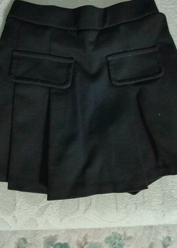 Siyah Pilili Mini Etek