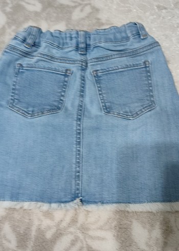 8 Yaş Beden Mavi çocuk Mini Etek