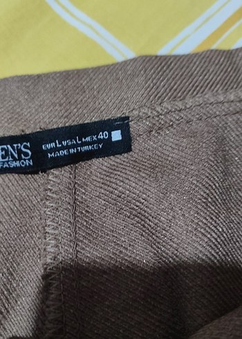 Diğer Bej Midi Kadın Kumaş Pantolon