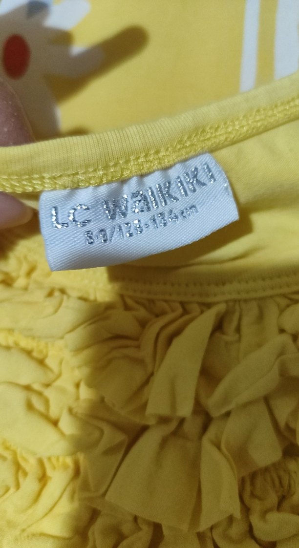 Sarı Kız Çocuk Atlet - Görsel 2