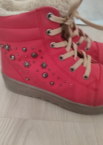 Kinetix Kız Çocuk Pembe Süet Kürklü Spor Bot