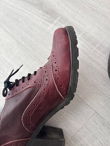 37 Beden bordo Renk Deri Bordo Ayakkabı