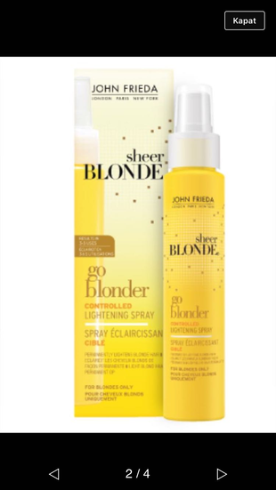 John Frieda saç açıcı sprey (sıfır ürün) 