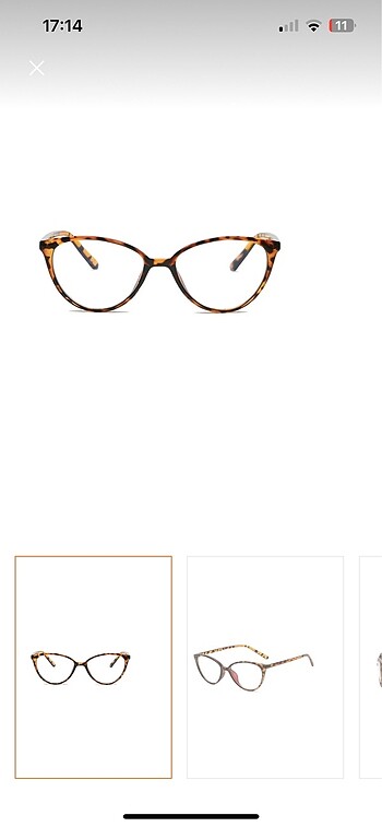 Leopar Cat Eye Gözlük