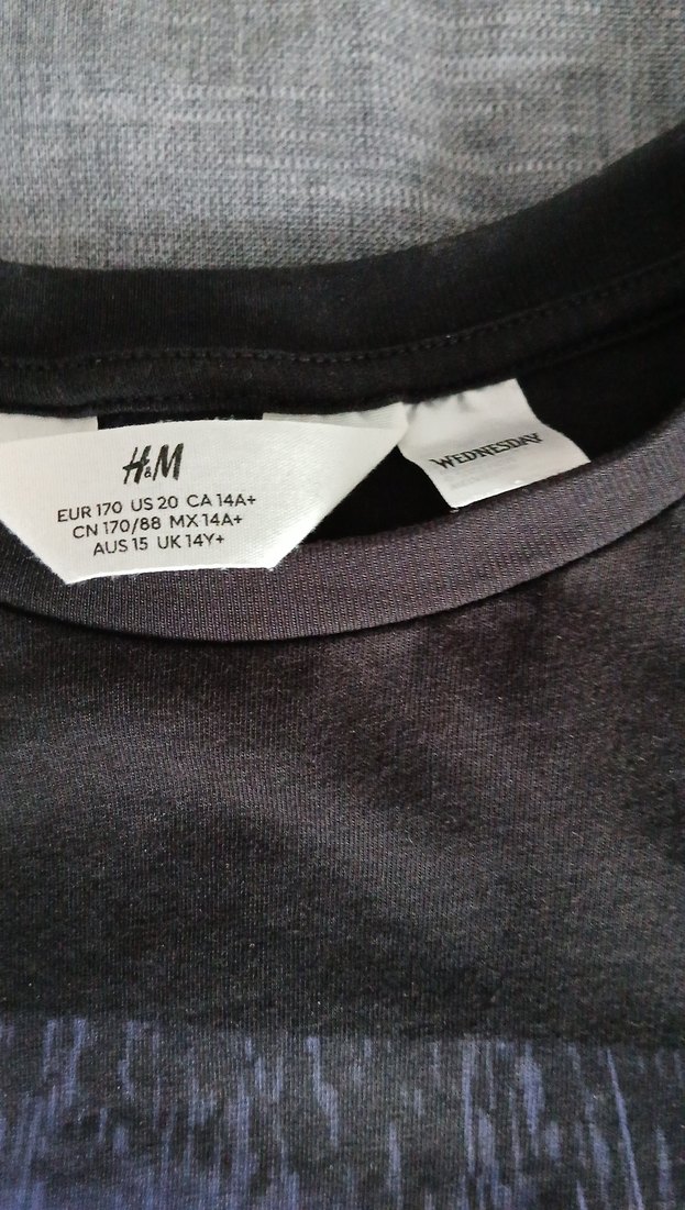 H&M Wednesday Oversize T-shirt 
S, M beden. - Görsel 2