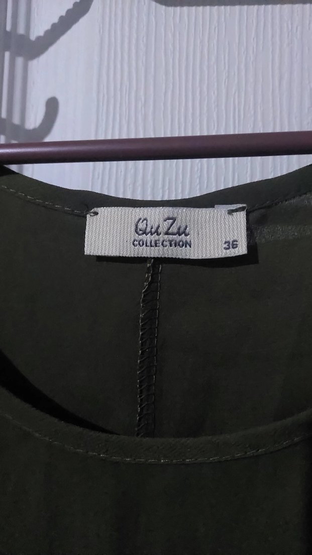 Kolsuz Midi Tunik Khaki - Görsel 4