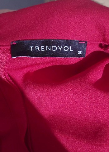 Kırmızı Kadın Uzun Kollu Kesimli Ceket - Görsel 4