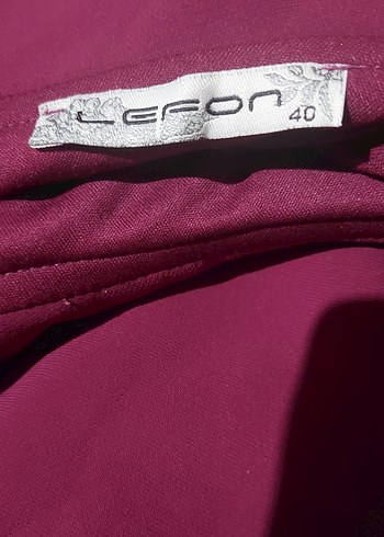 Bordo Drapeli Uzun Kadın Tulum - Görsel 3