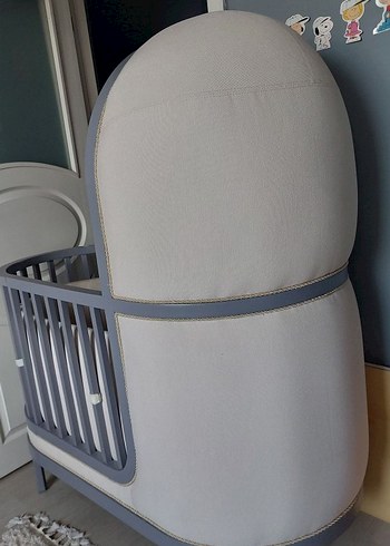 Gri Bebek Beşiği ve Sepeti - Görsel 4