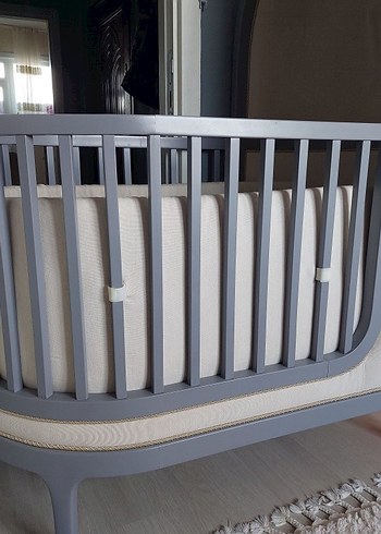 Gri Bebek Beşiği ve Sepeti - Görsel 3