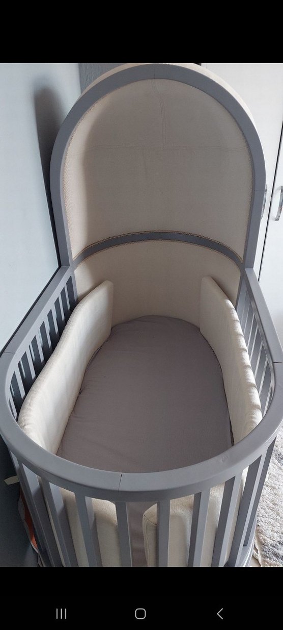 Gri Bebek Beşiği ve Sepeti - Görsel 2