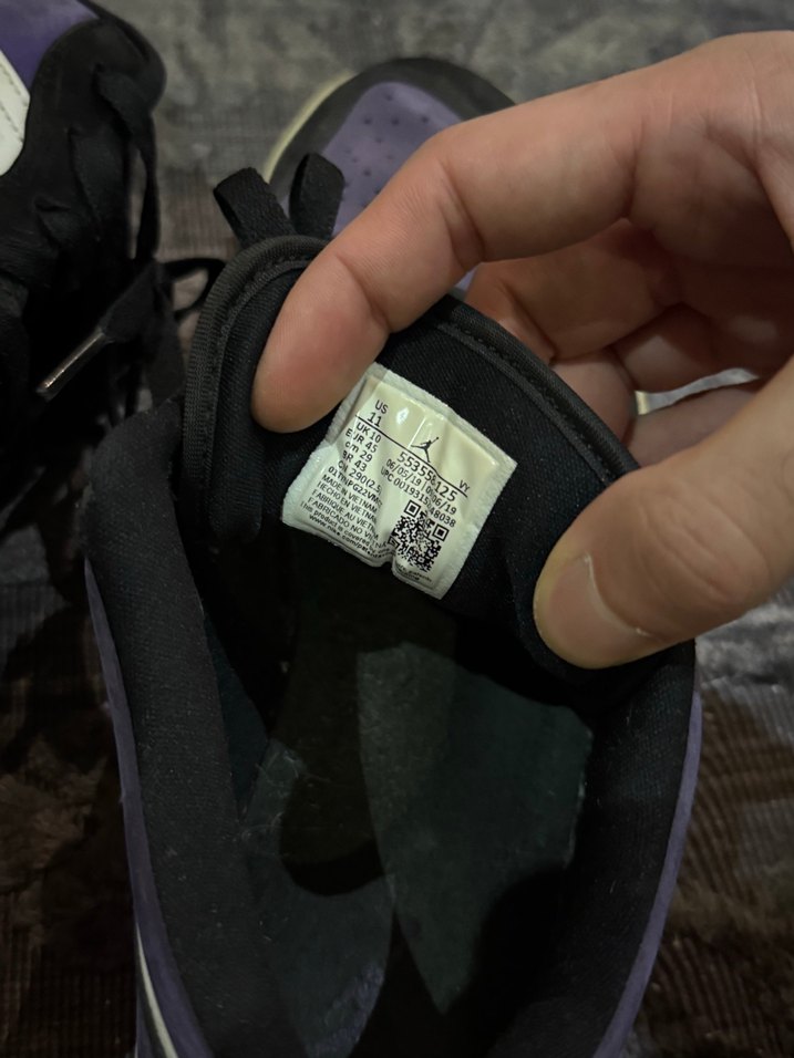Nike Jordan 1 low Court Purple — görsel 8/9