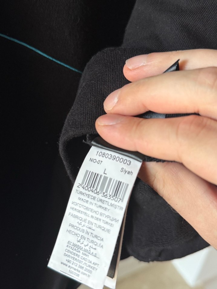 Network Siyah Desenli Sweatshirt — görsel 5/5