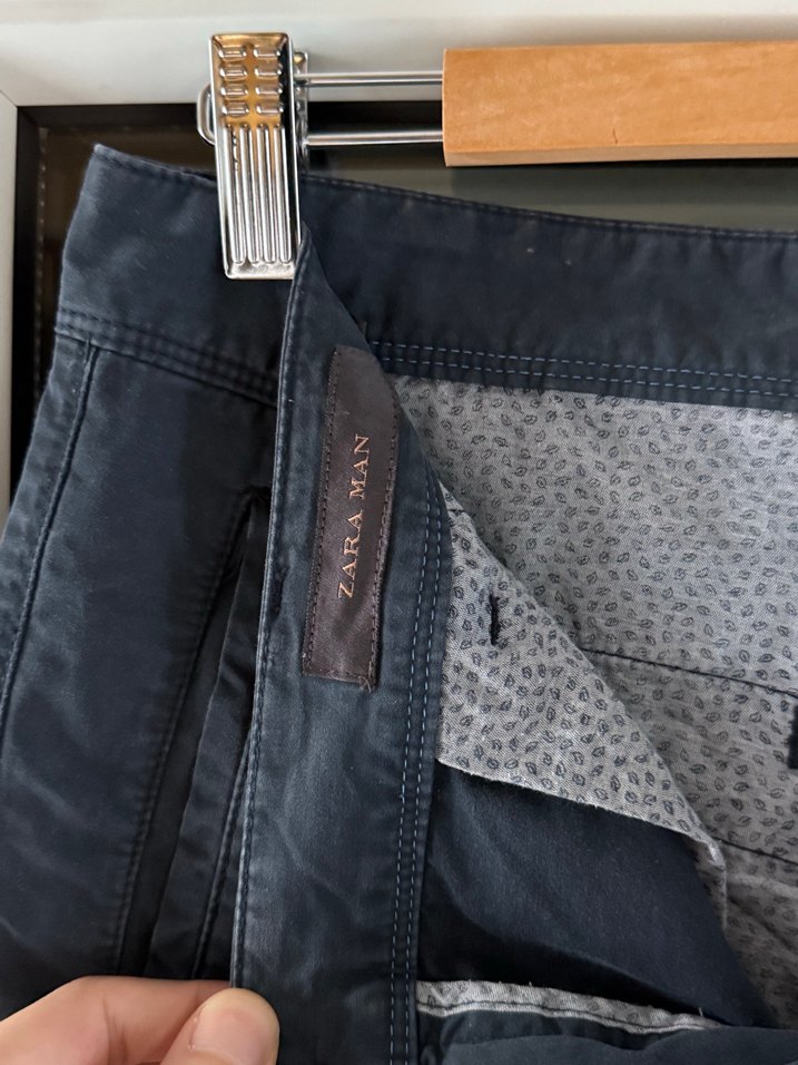 Zara Lacivert Kargo Pantolon — görsel 3/4