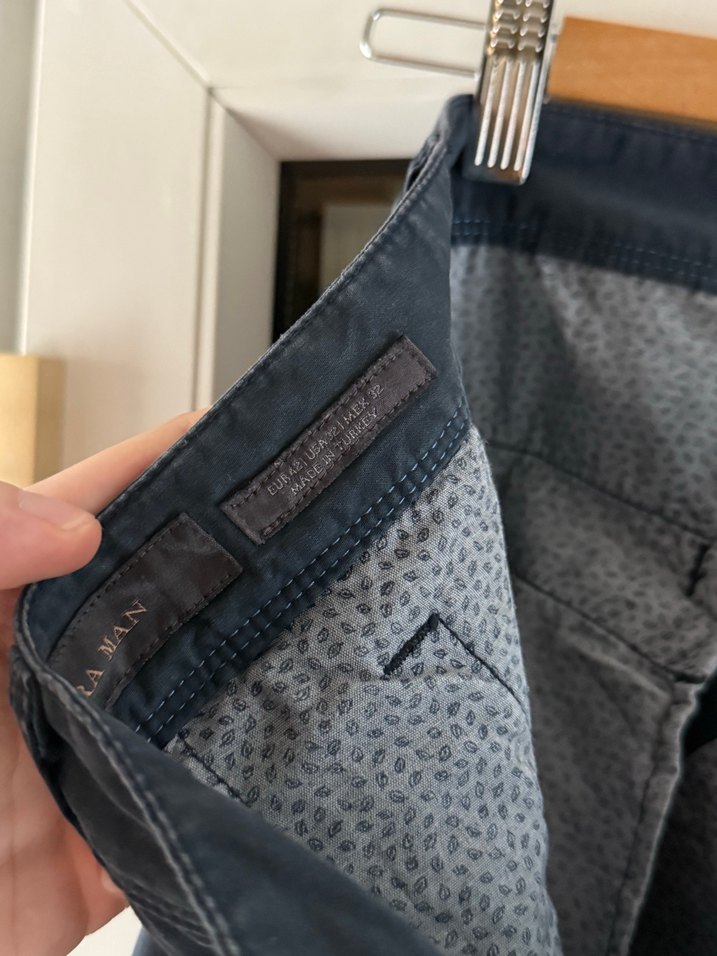 Zara Lacivert Kargo Pantolon — görsel 4/4