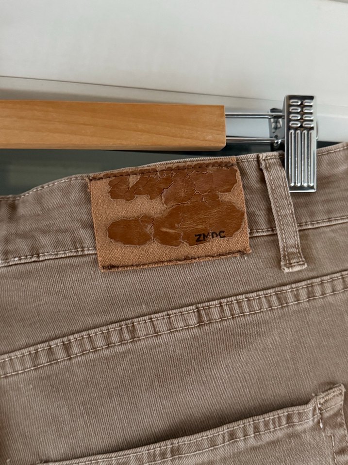 Zara Bej Erkek Kot Pantolon — görsel 3/5