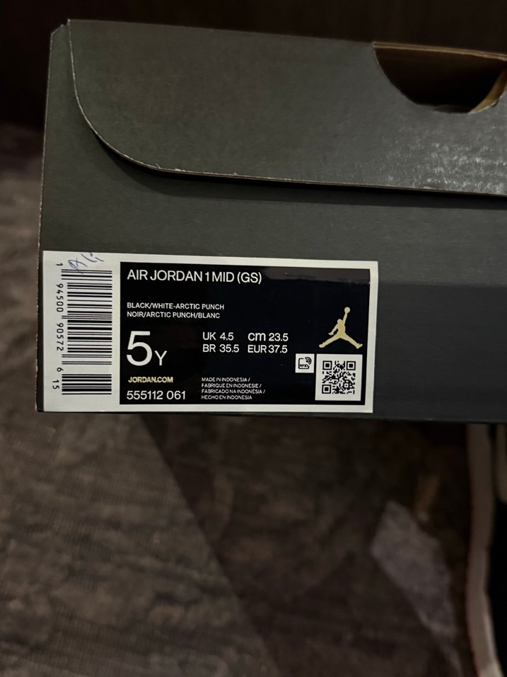 Nike Air Jordan 1 Mid Arctic Pink Black — görsel 8/9