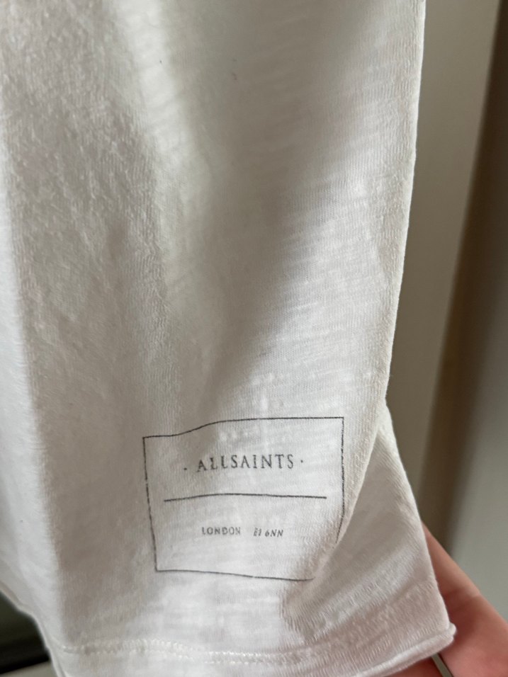 ALLSAINTS Beyaz Tişört — görsel 4/5
