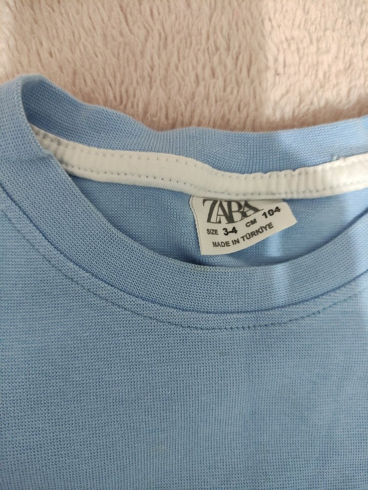 Mavi Baskılı Sweatshirt - Görsel 3