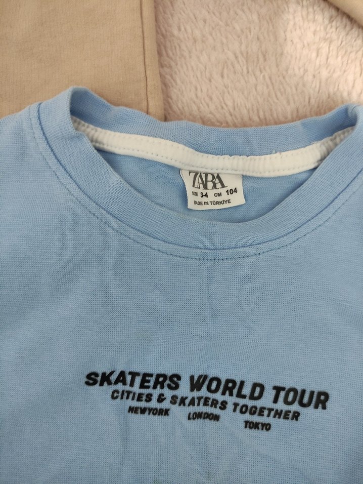 Mavi Baskılı Sweatshirt - Görsel 2