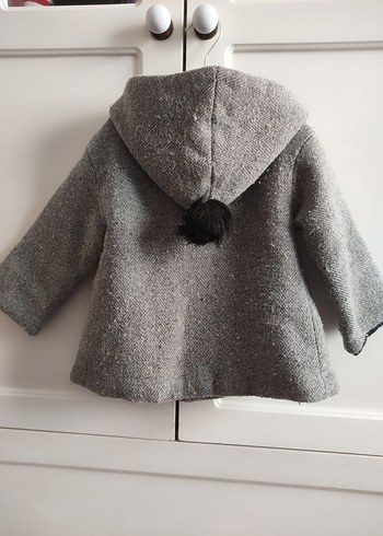 Zara Gri Erkek Çocuk Yün Kaban - Görsel 2