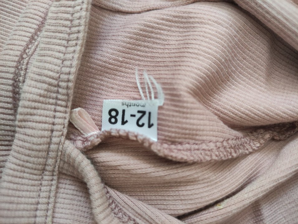 Pembe Örgü Uzun Kollu Bebek Body ve Şapka - Görsel 2