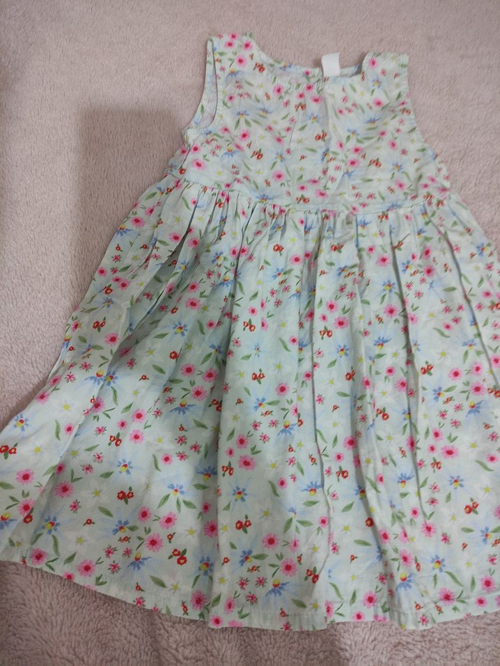 Kız Çocuk Çok Renkli Pamuklu Elbiseler - Görsel 4