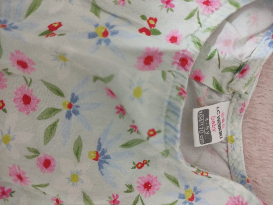 Kız Çocuk Çok Renkli Pamuklu Elbiseler - Görsel 3