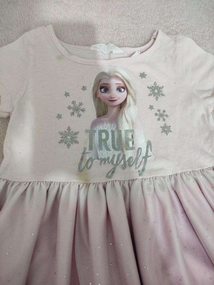 Kız Çocuk Çok Renkli Baskılı Elbise - Görsel 2