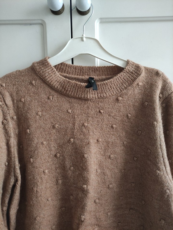 Bej Örgü Kadın Kazak - Görsel 2