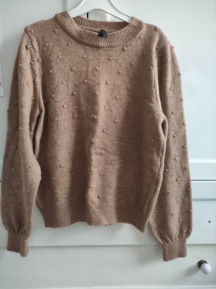 Bej Örgü Kadın Kazak - Görsel 3