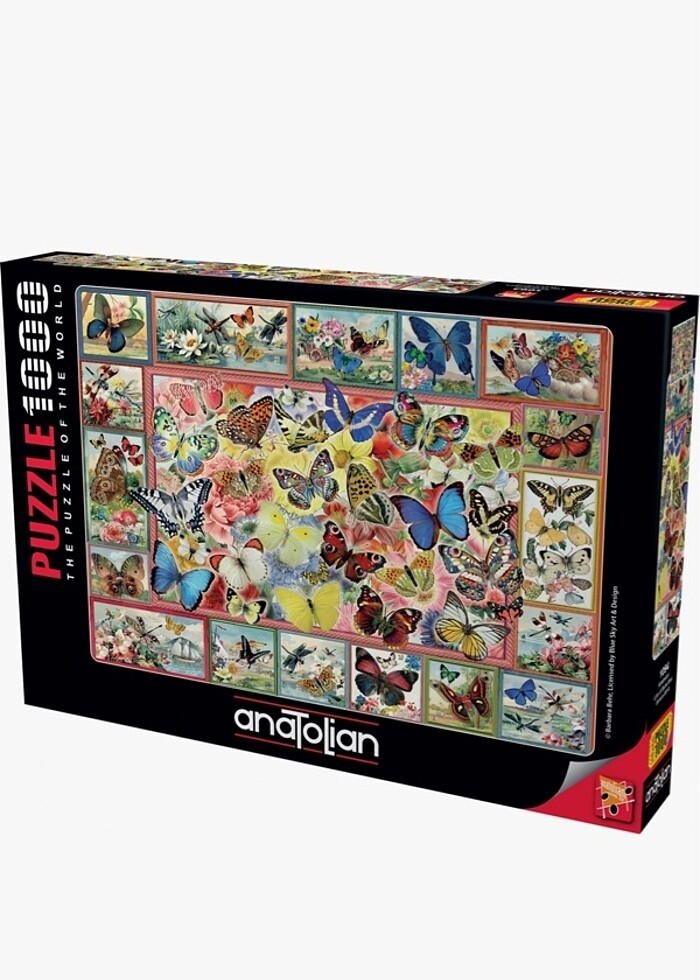 Anotalian 1000 parça puzzle Kelebekler - Görsel 3