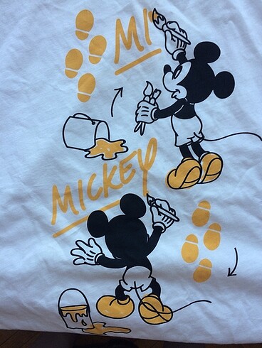 MICKEY DESENLİ KADIN T-SHIRT - XL