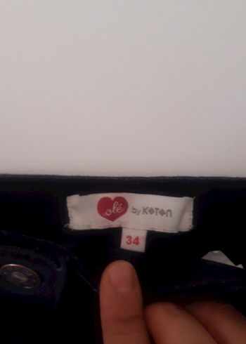 Standart Beden Beden Kız Çocuk Siyah Düz Düğmeli Etek