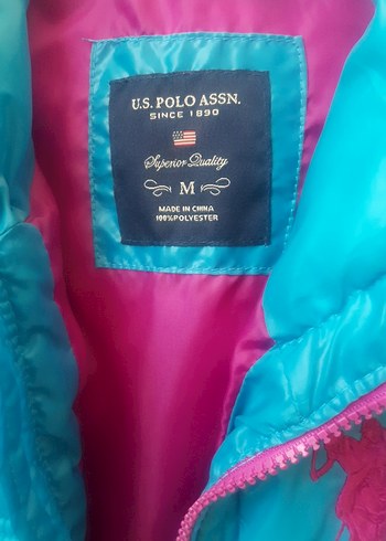 Kız Çocuk Mavi Fermuarlı Yelek - Görsel 2