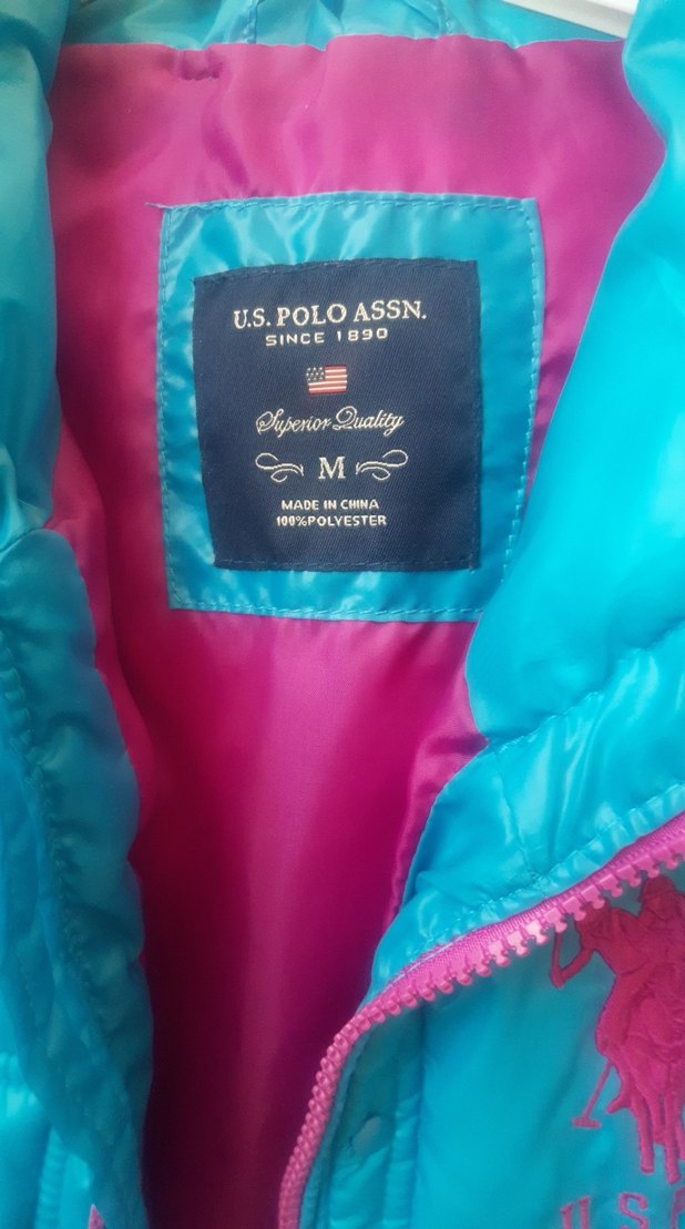 Kız Çocuk Mavi Fermuarlı Yelek - Görsel 2