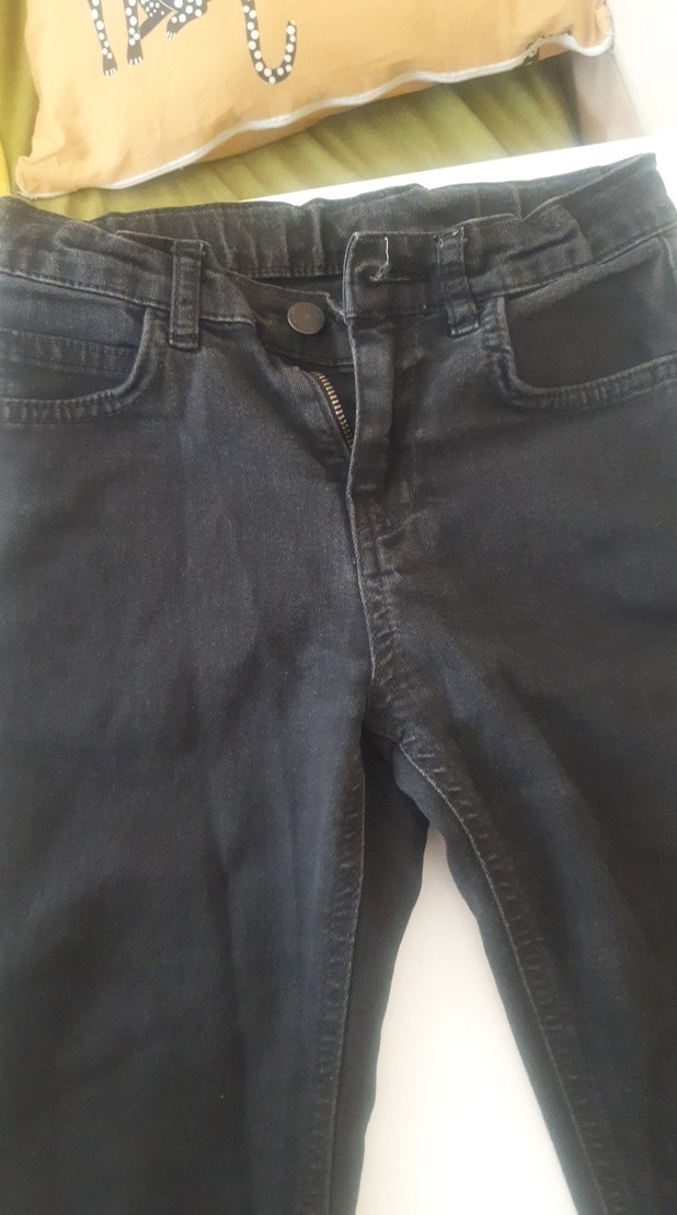 Siyah kız Çocuk Denim Pantolon - Görsel 2