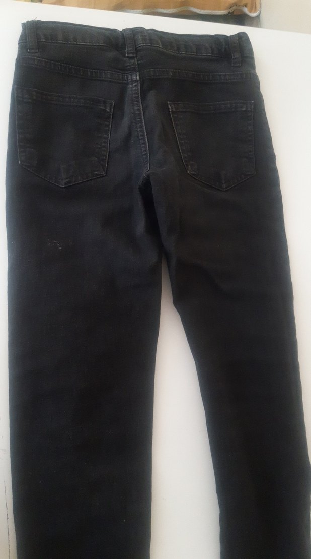 Siyah kız Çocuk Denim Pantolon - Görsel 4