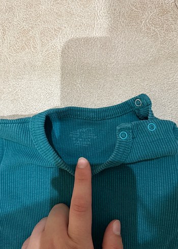 Uzun Kollu Lacivert Bebek Body - Görsel 2