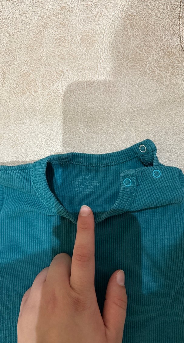 Uzun Kollu Lacivert Bebek Body - Görsel 2