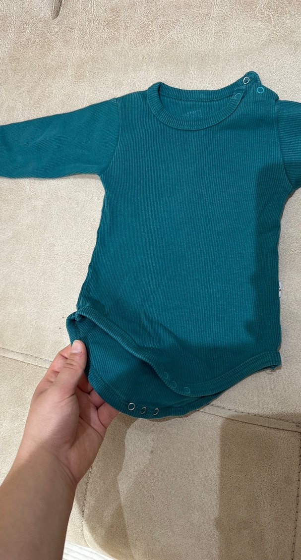 Uzun Kollu Lacivert Bebek Body - Görsel 3