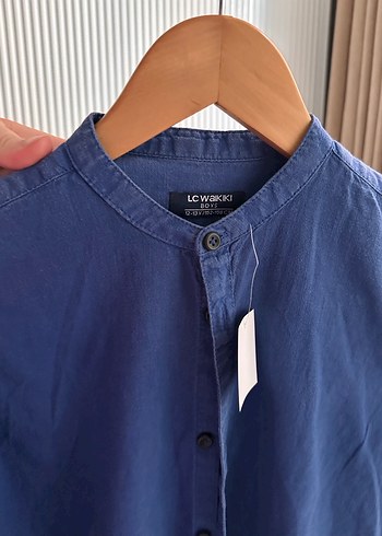 Mavi Denim Kısa Kollu Erkek Gömlek - Görsel 2