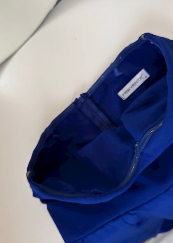 Kadın Lacivert Uzun Straplez Tulum - Görsel 5